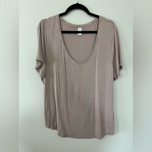 Old Navy Women's Short Sleeve Top - Taupe